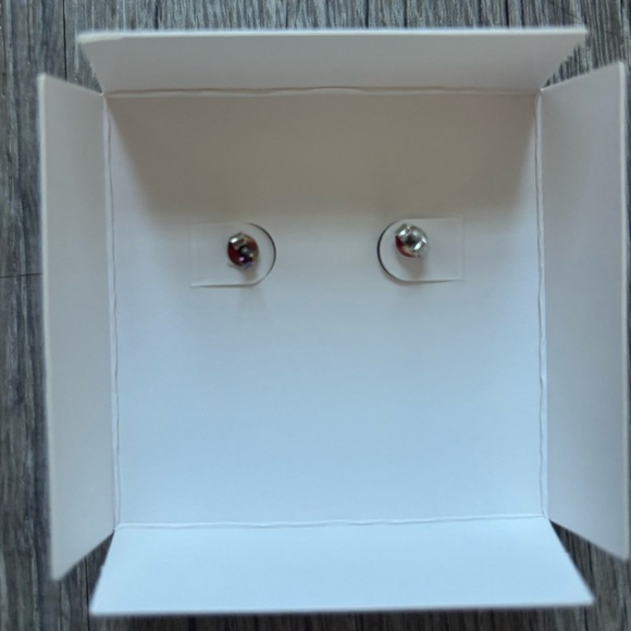 Coach Silver Initial C Earrings - Picture 4 of 4